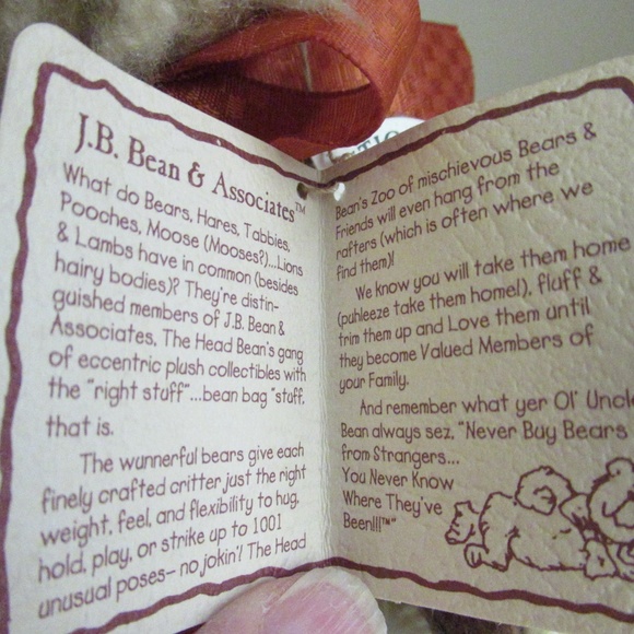 Retired Boyds Bears "Dutch P. Beansford" - Picture 7 of 10